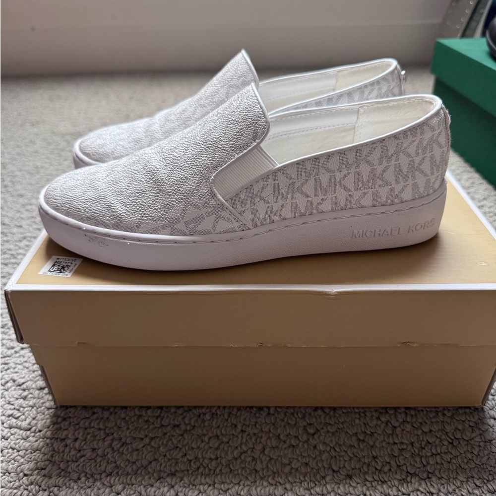 Michael Kors Cream Slip-On Shoes
